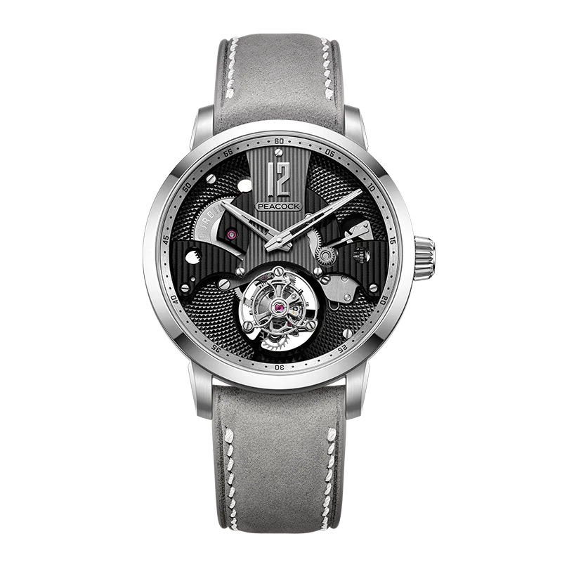 Peacock Witness Hand-Made Guilloché Tourbillon