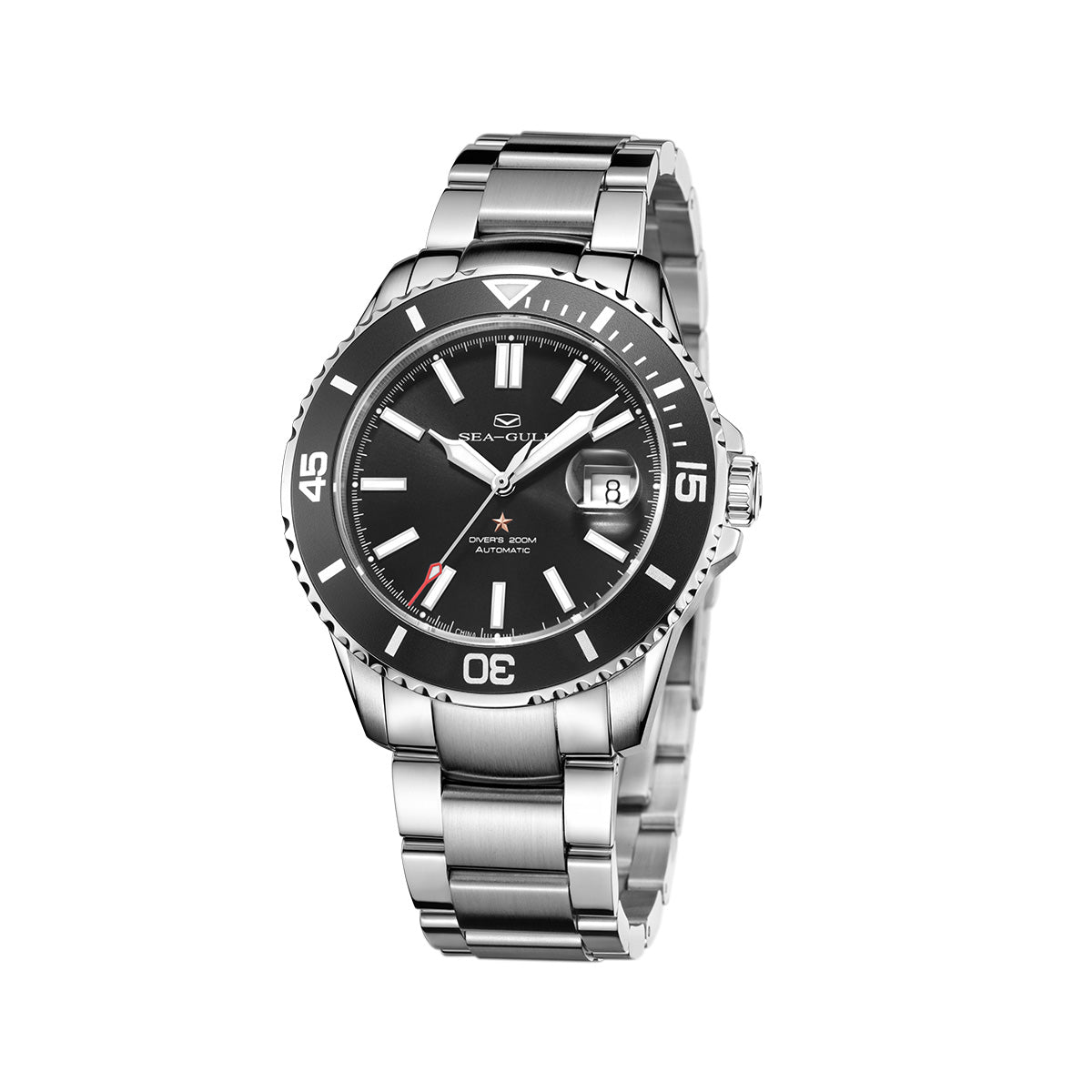 Océan 200m Étanche Date Loupe Plongée 44mm