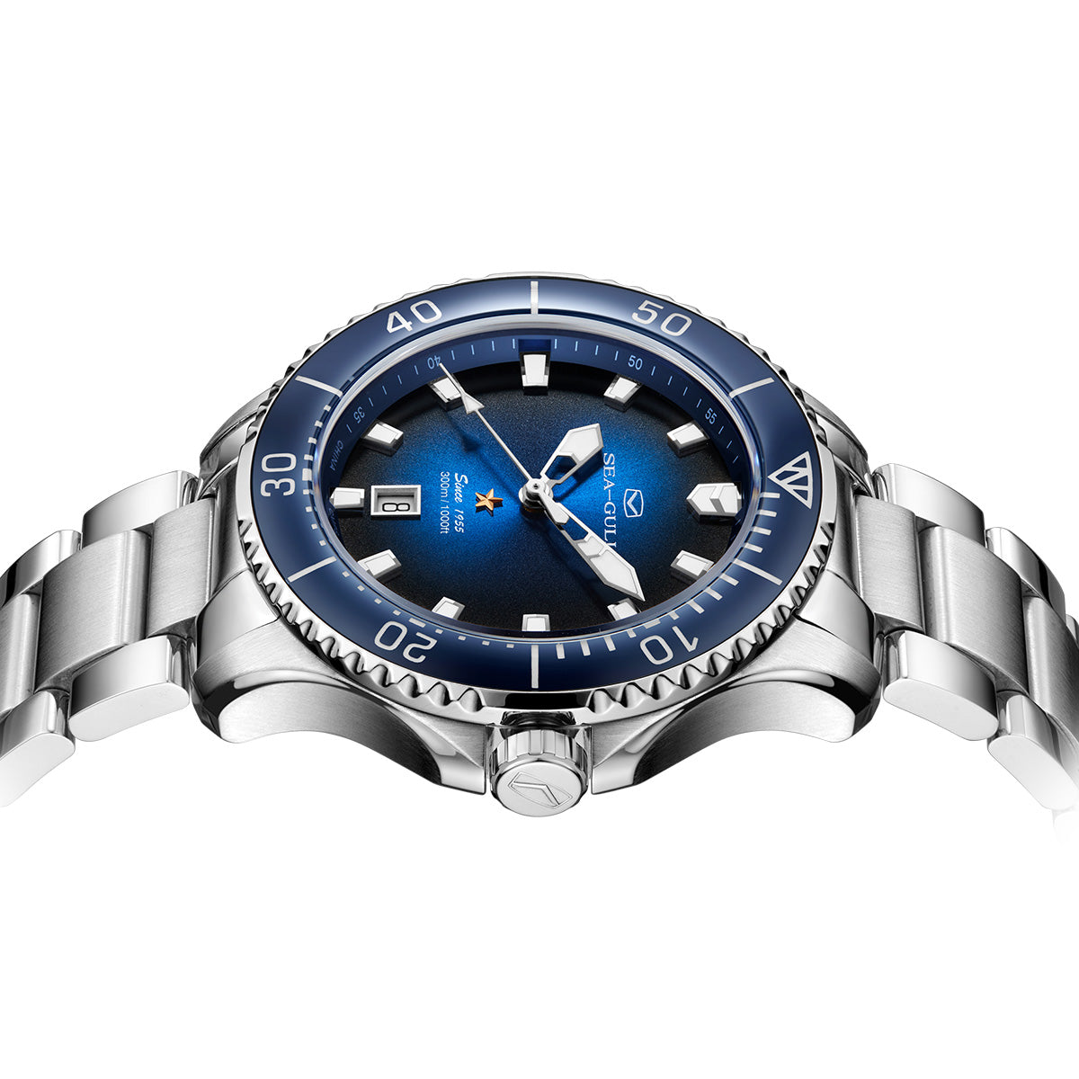 Océan Pro 300m Étanche Plongée 44mm