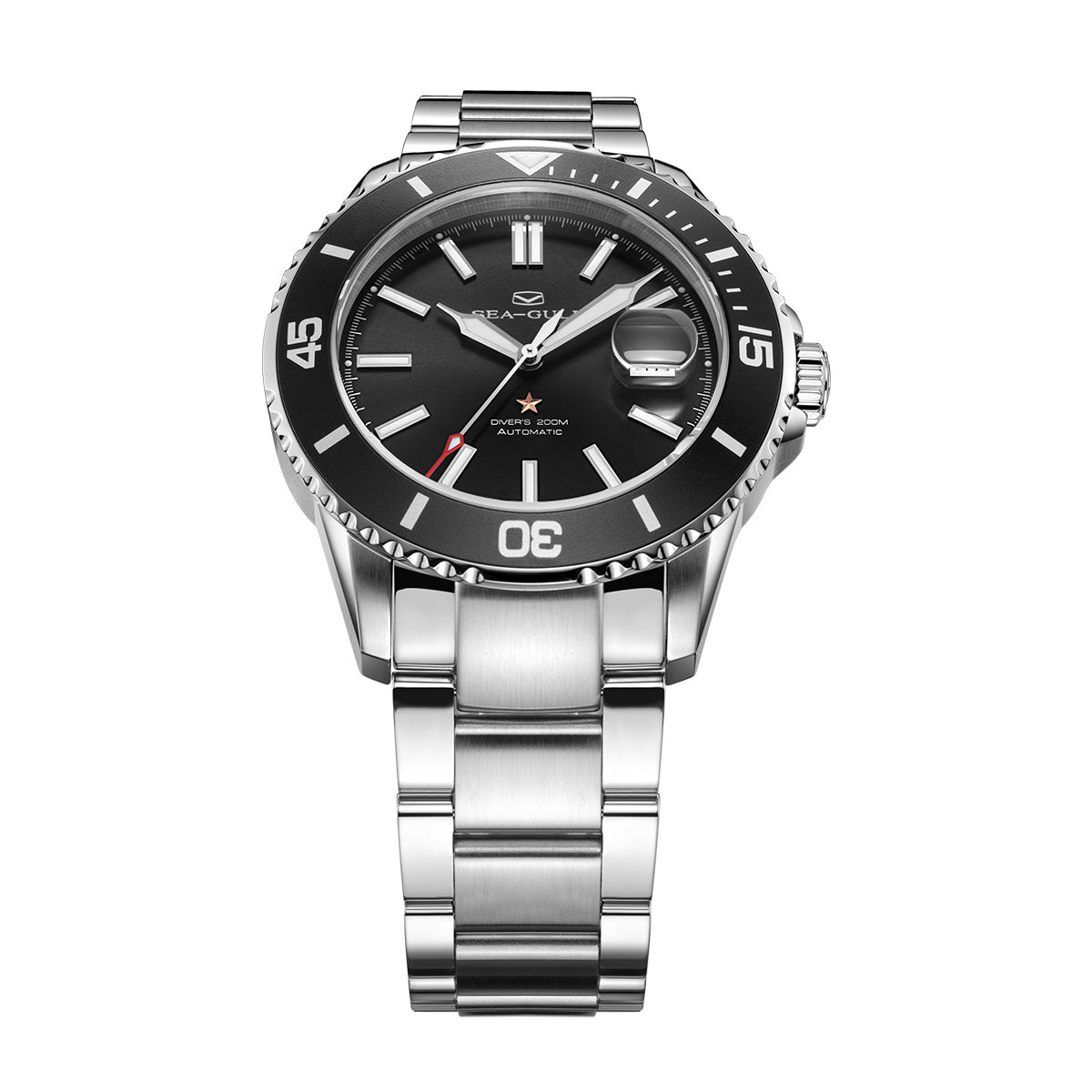 Océan 200m Étanche Date Loupe Plongée 44mm