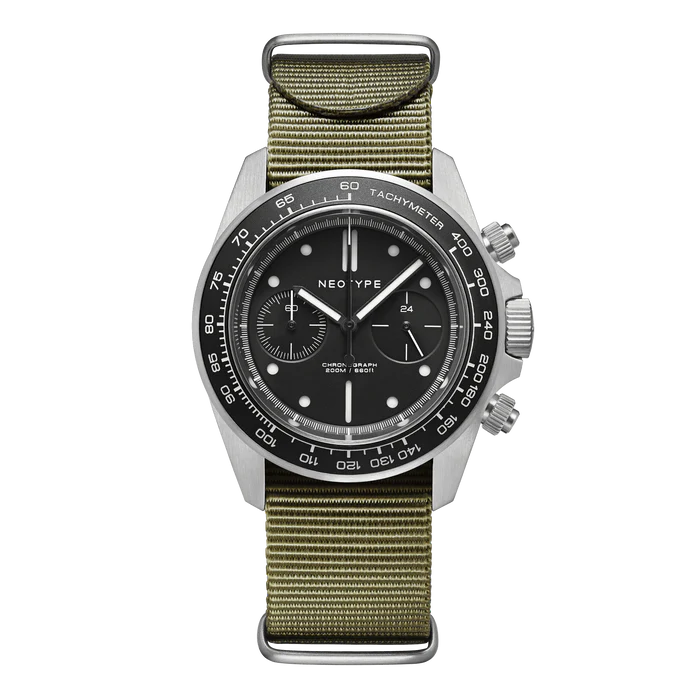 LM02 Type C Steel and Black dial