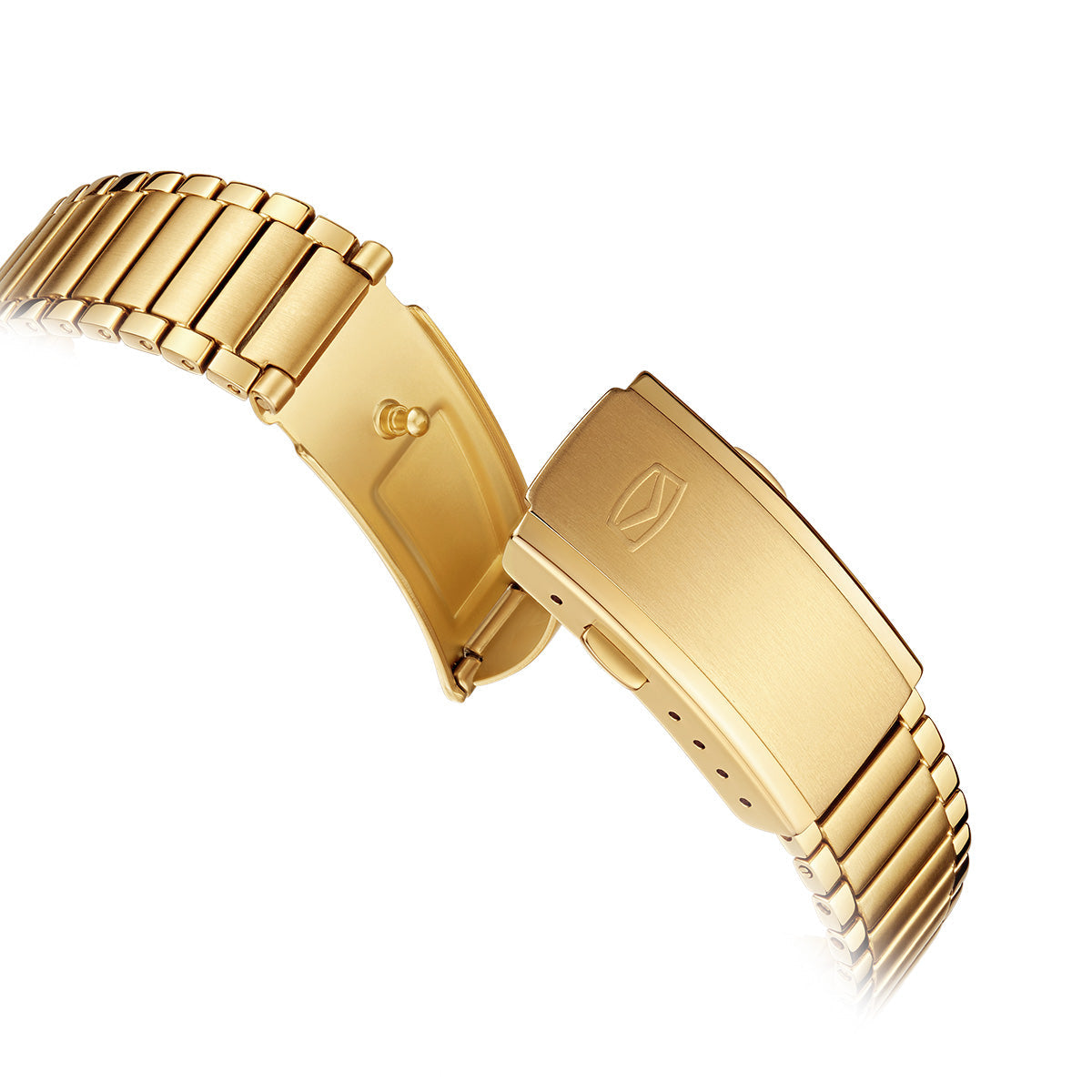 Jour-Date Calendrier Tonneau Doré 36mm