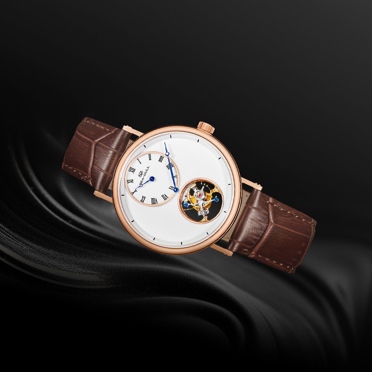Artisan Patrimoine Maître Artisan Émail Régulateur Excentrique Tourbillon 39mm