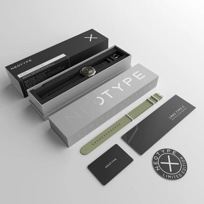 LM02 Type C Acier et cadran Noir + Old Radium