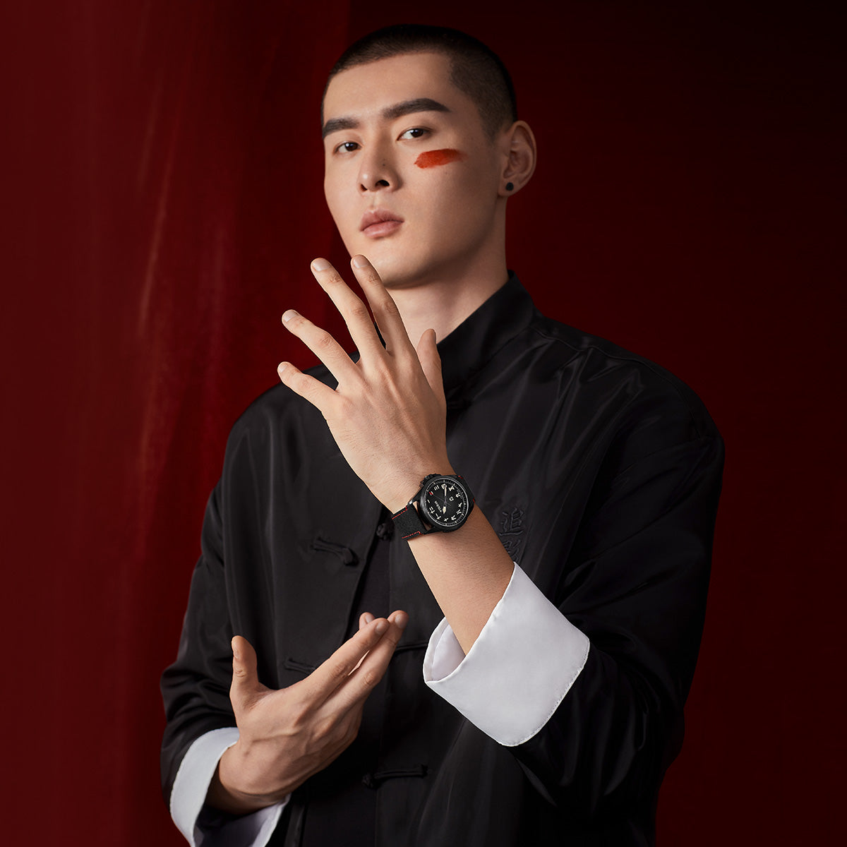 Dynastie Qin "Guerrier Noir" Style Chinois 43mm