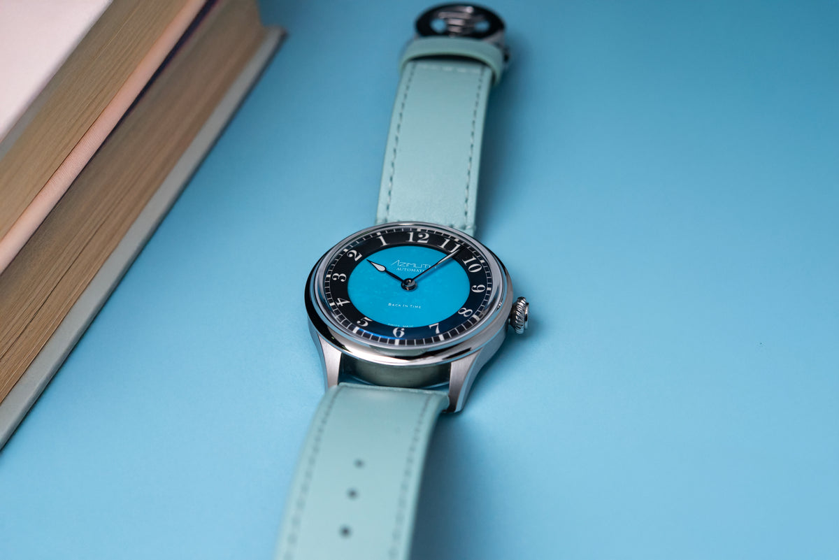 Back-In-Time Series 2 - Turquoise Stone Dial 2-Hand