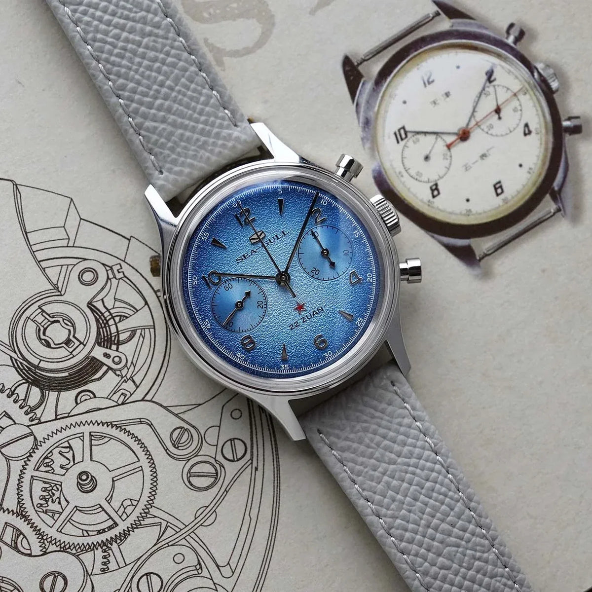 1963 Édition Aurore Chronographe 37.3mm