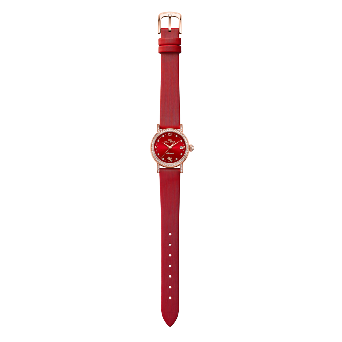 Année du Cheval Édition Spéciale Petit Diamant Serti Femme Habillée 27mm