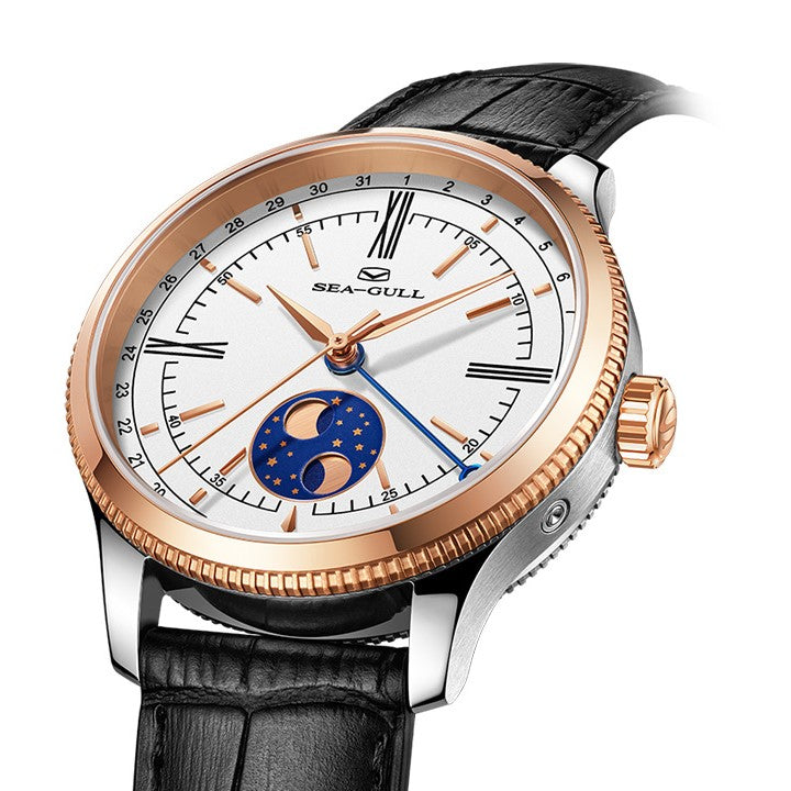 Double Hémisphère Lune Calendrier Habillée 41mm