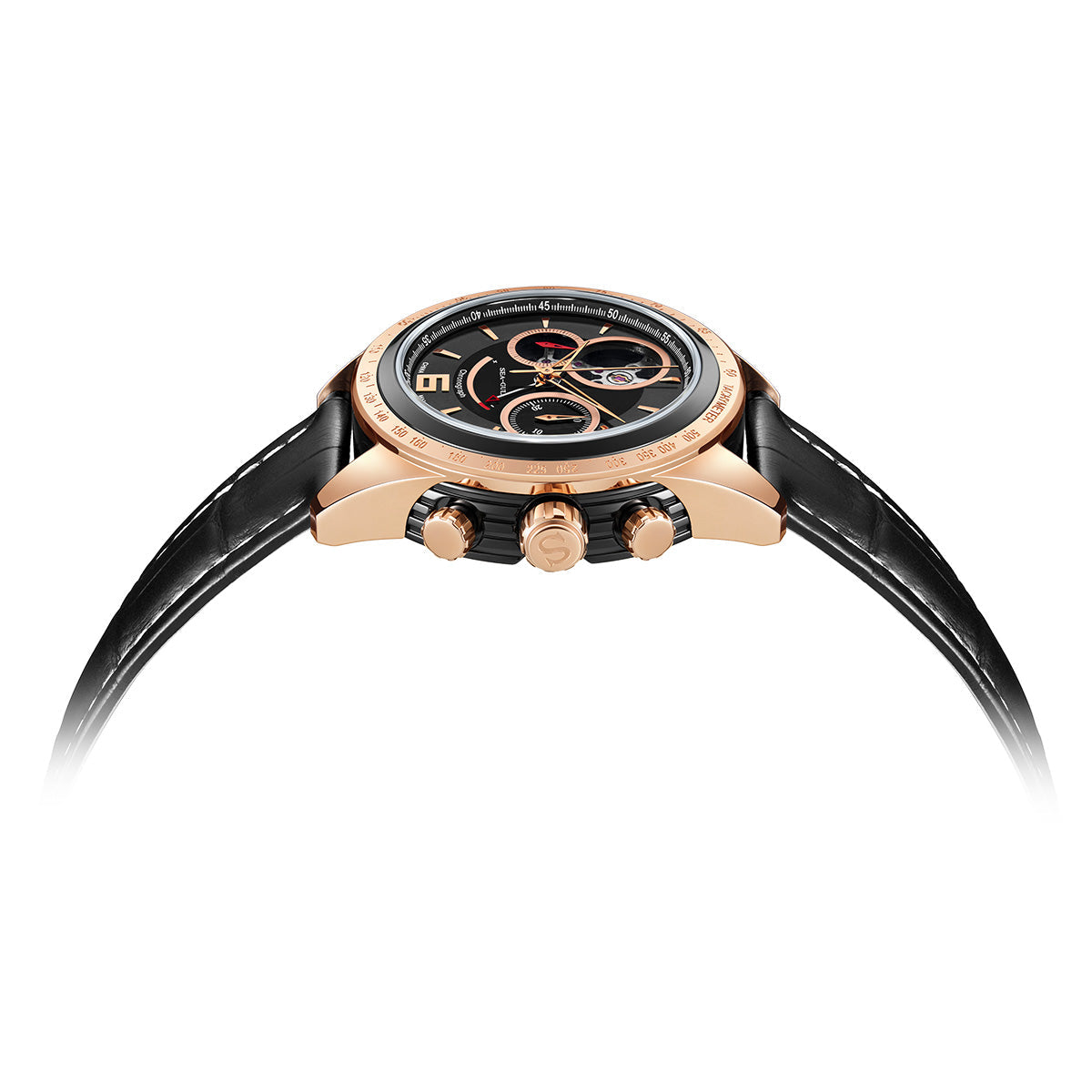 Style Course Réserve de Marche Tachymètre Complication Chronographe 42mm