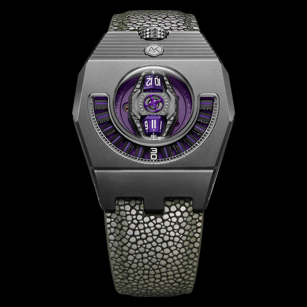 Bracelet en cuir gris pour raie manta MANTA-X