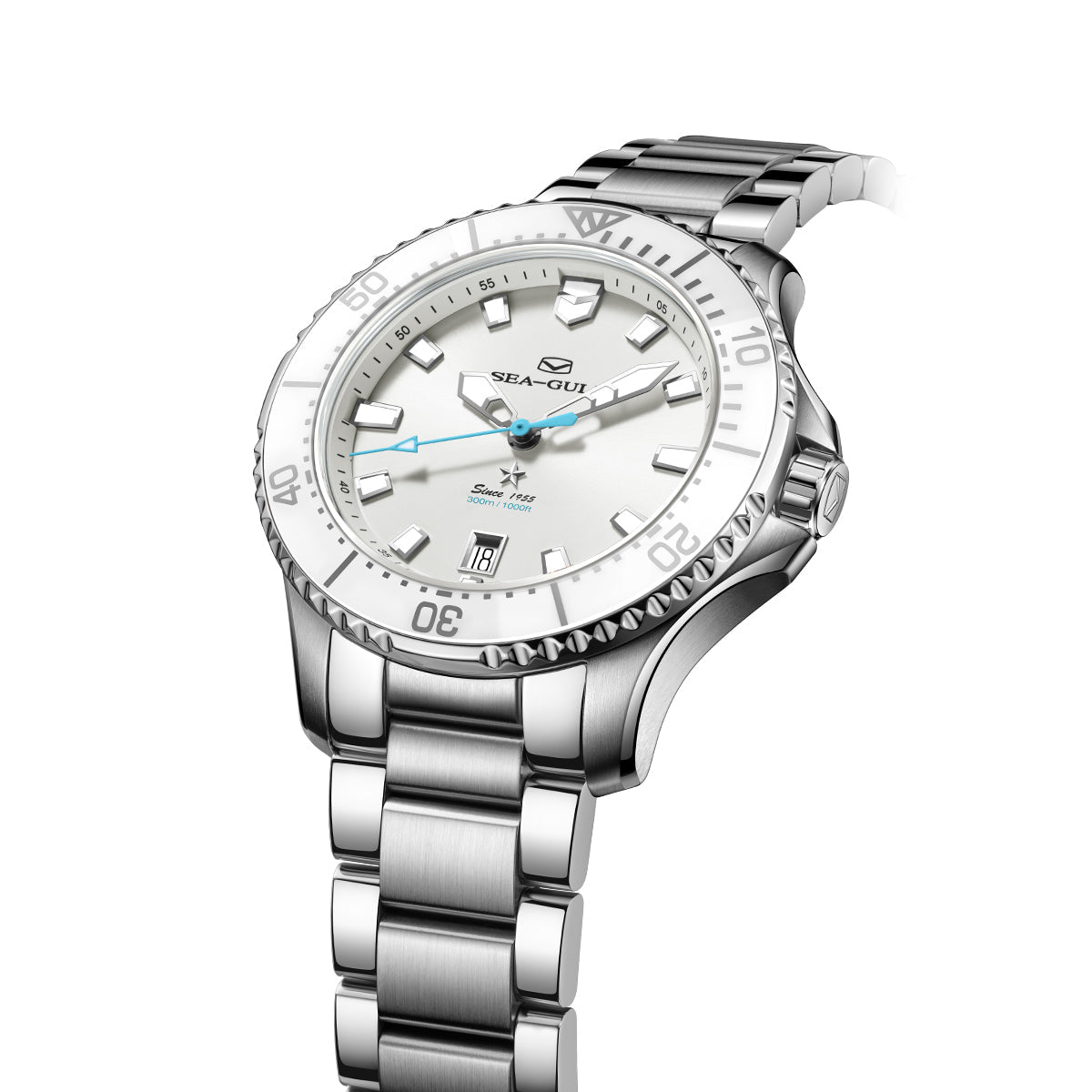 Océan Pro 300m Étanche Nacre Femme Plongée 40mm