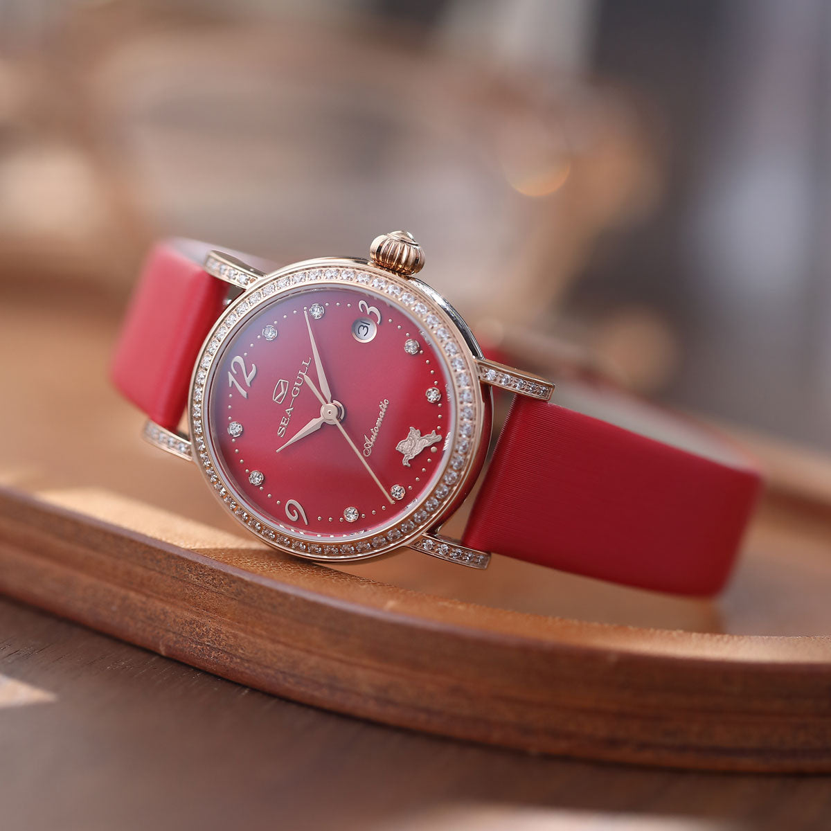 Année du Cheval Édition Spéciale Petit Diamant Serti Femme Habillée 27mm
