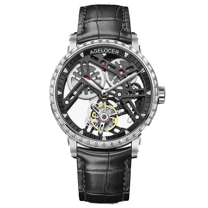 Agelocer Flying Tourbillon squelette diamant