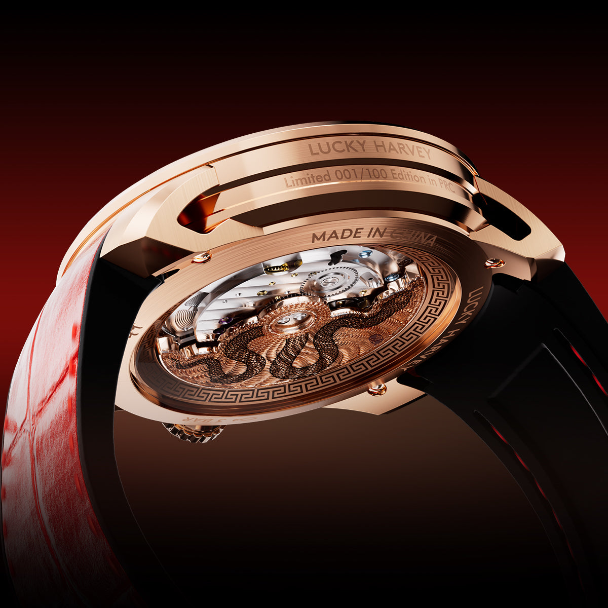 THE ENAMEL SNAKE RED (Edition Limitée)