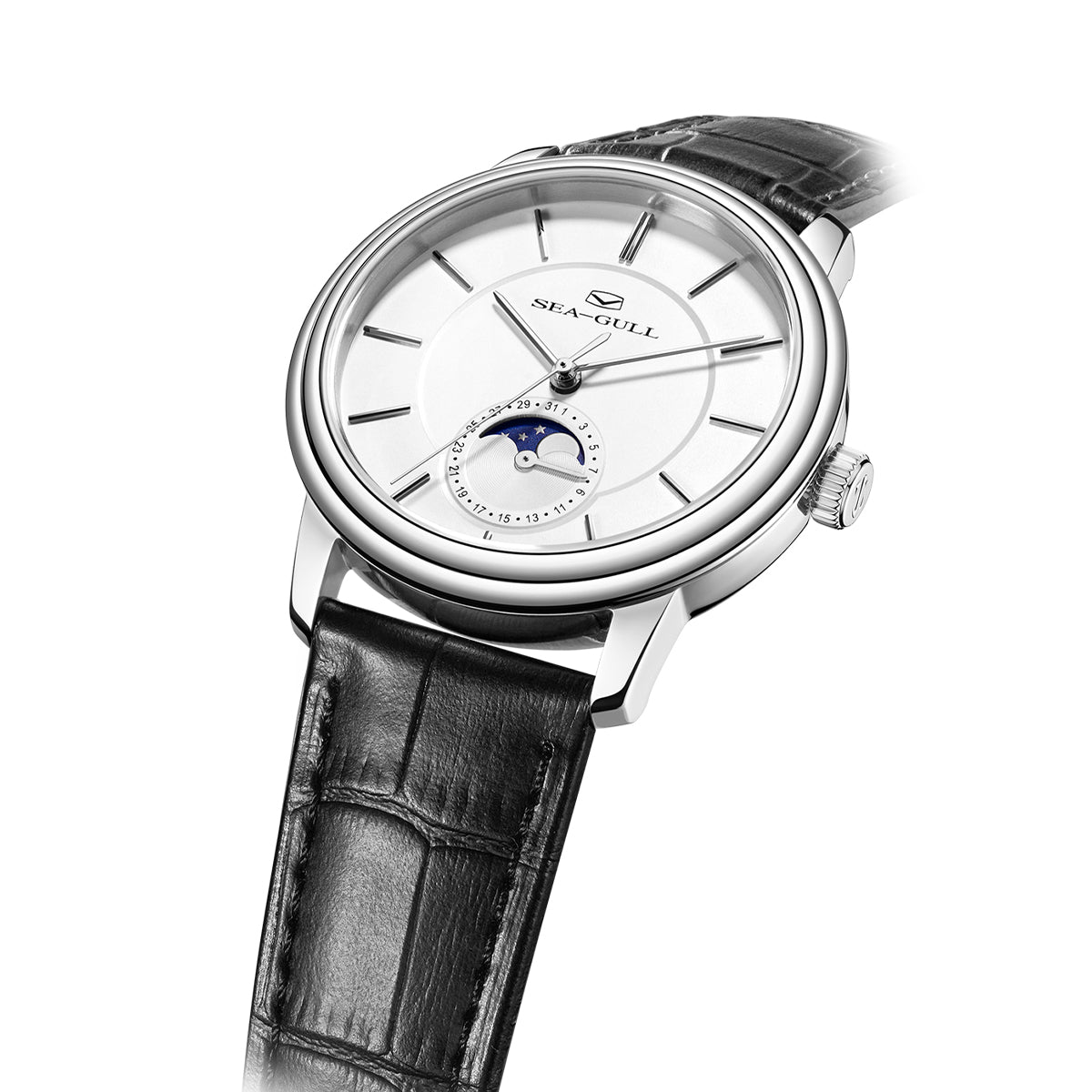 Ultra-fin Phase de Lune Habillée 38mm