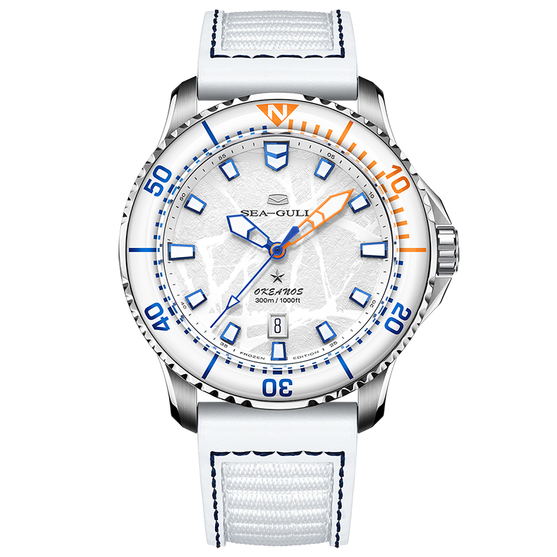 Océan Pro Édition Spéciale 300m Étanche Titane Cadran Texturé Glace Plongée 43mm