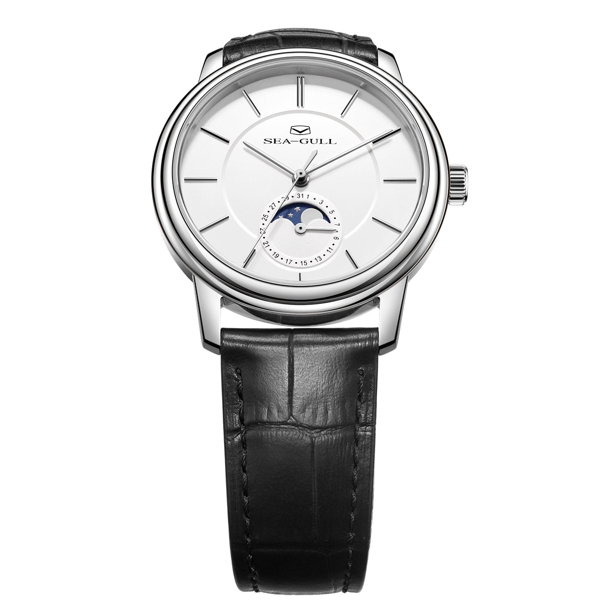 Ultra-fin Phase de Lune Habillée 38mm