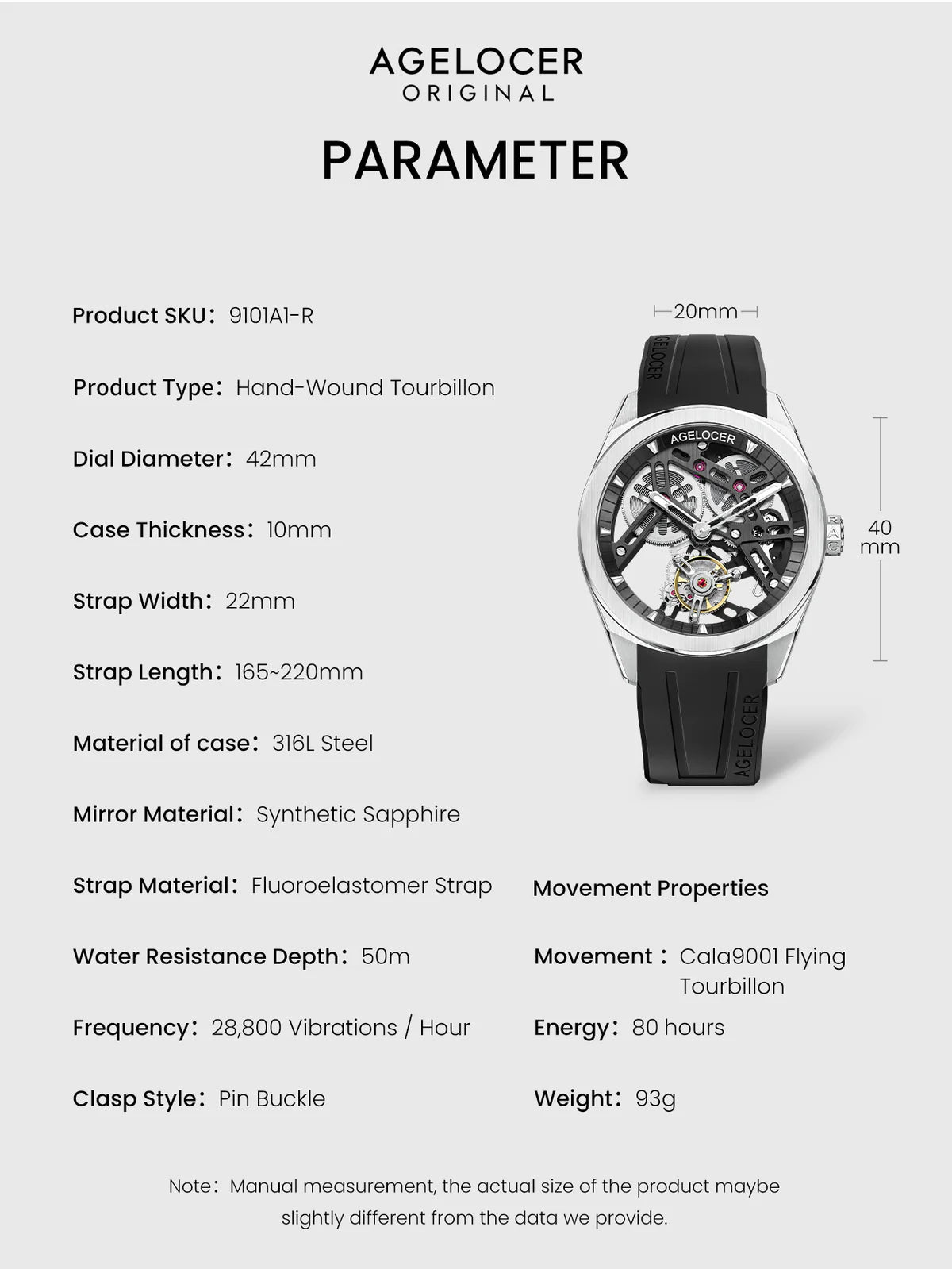 Agelocer Tourbillon Diamant Rainbow