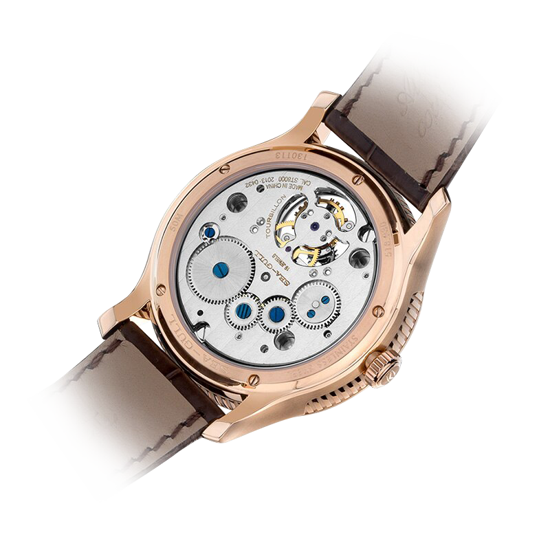 Patrimoine Décentré Tourbillon Fond Transparent 41mm