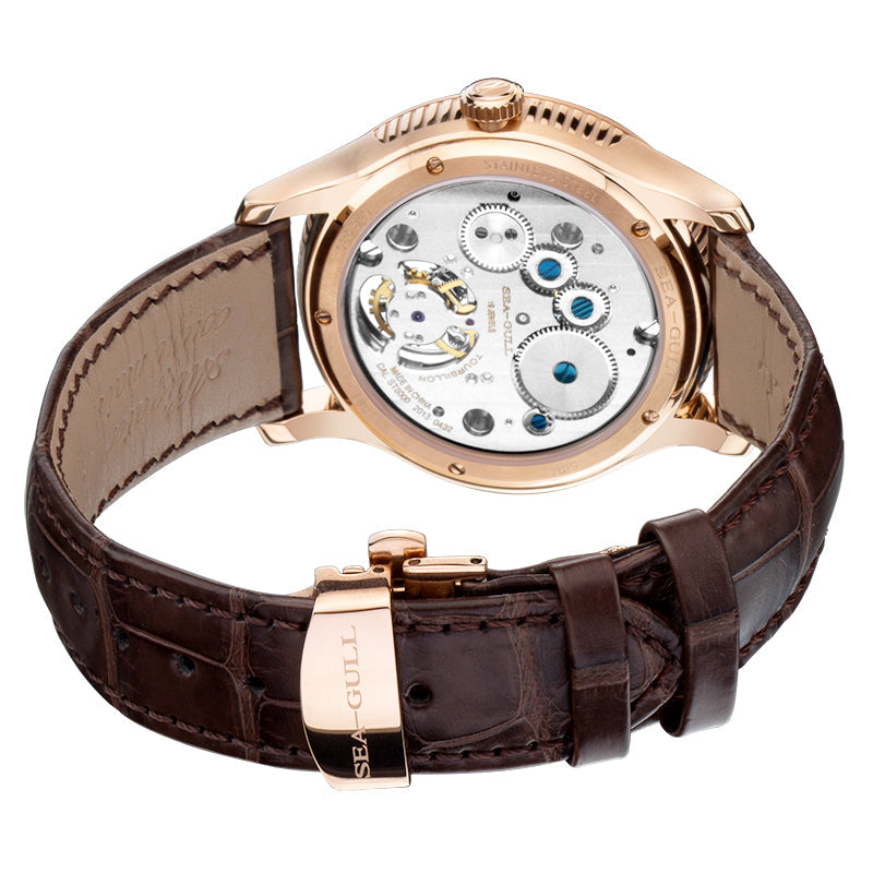 Patrimoine Décentré Tourbillon Fond Transparent 41mm