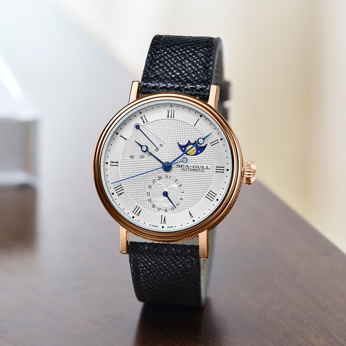 Phase de Lune Calendrier Réserve de Marche 41mm