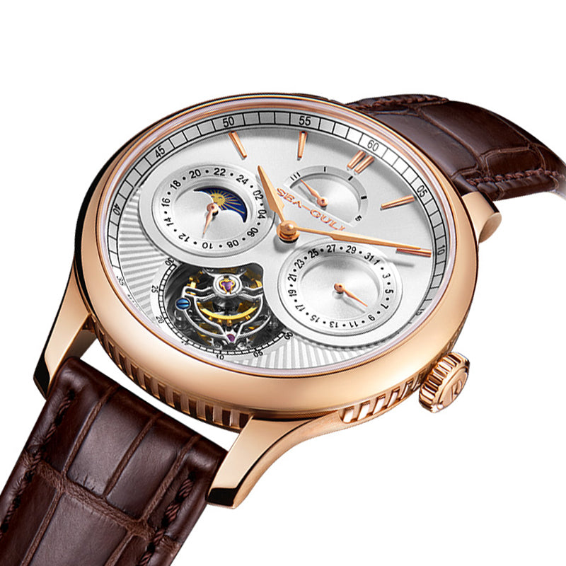 Artisan Patrimoine Multifonction Céleste Calendrier Réserve de Marche Excentrique Tourbillon 41mm