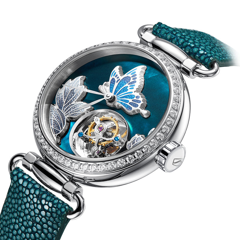 Artisan ICH Cadran Papillon Femme Tourbillon 39mm