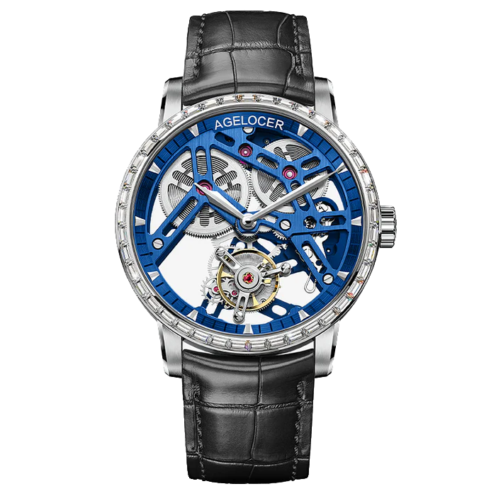 Agelocer Flying Tourbillon squelette diamant