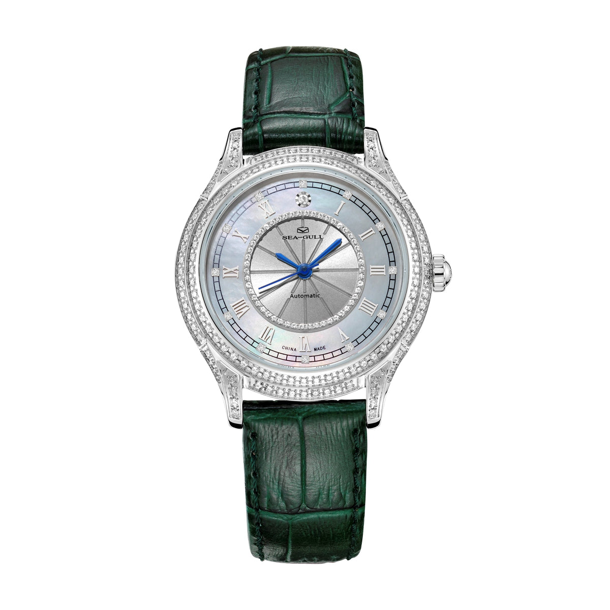 Serti Diamant Nacre Vintage Femme 34mm