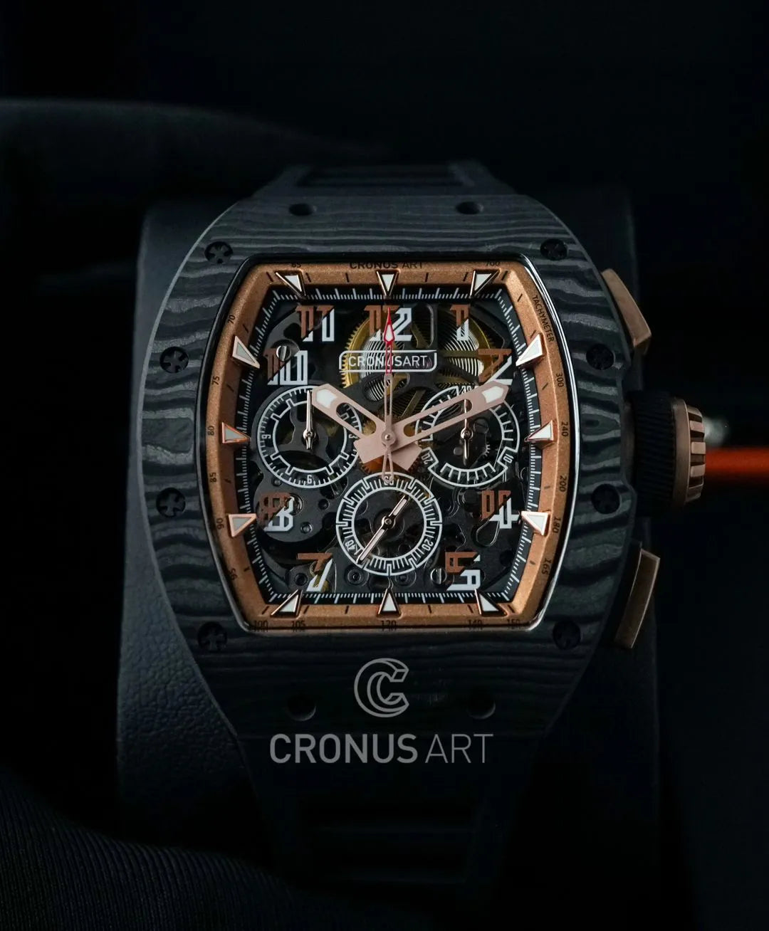 CRONUS ART CM02 und CM06 Chronograph Carbon