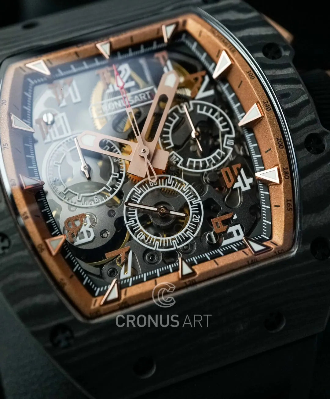 CRONUS ART CM02 und CM06 Chronograph Carbon