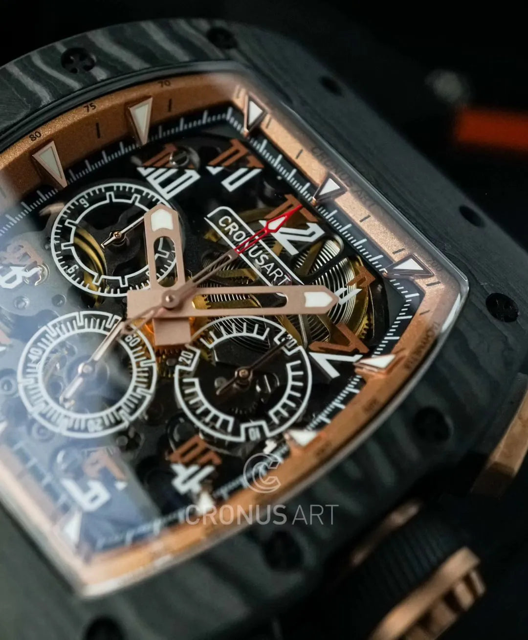 CRONUS ART CM02 und CM06 Chronograph Carbon