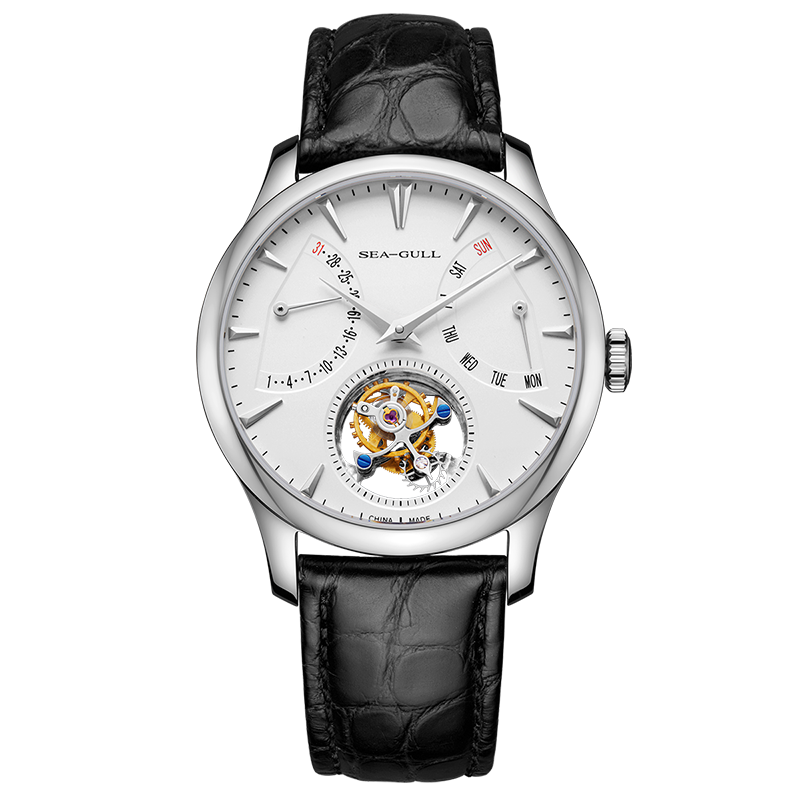 Artisan Patrimoine Multifonction Jour-Date Calendrier Excentrique Tourbillon 42mm