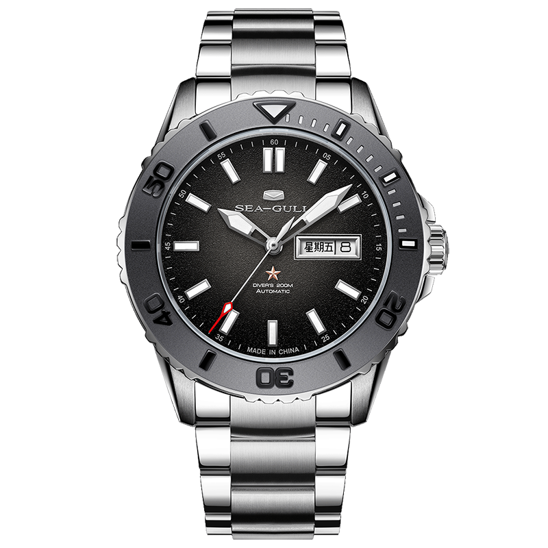 Océan 200m Étanche Cadran Scintillant Céramique Lunette Plongée 44mm