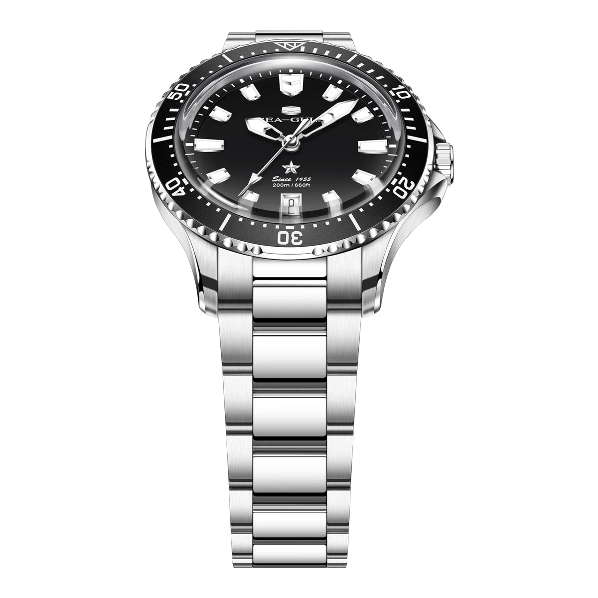 Océan 200m Métallique Dégradé Calendrier Plongée 39mm