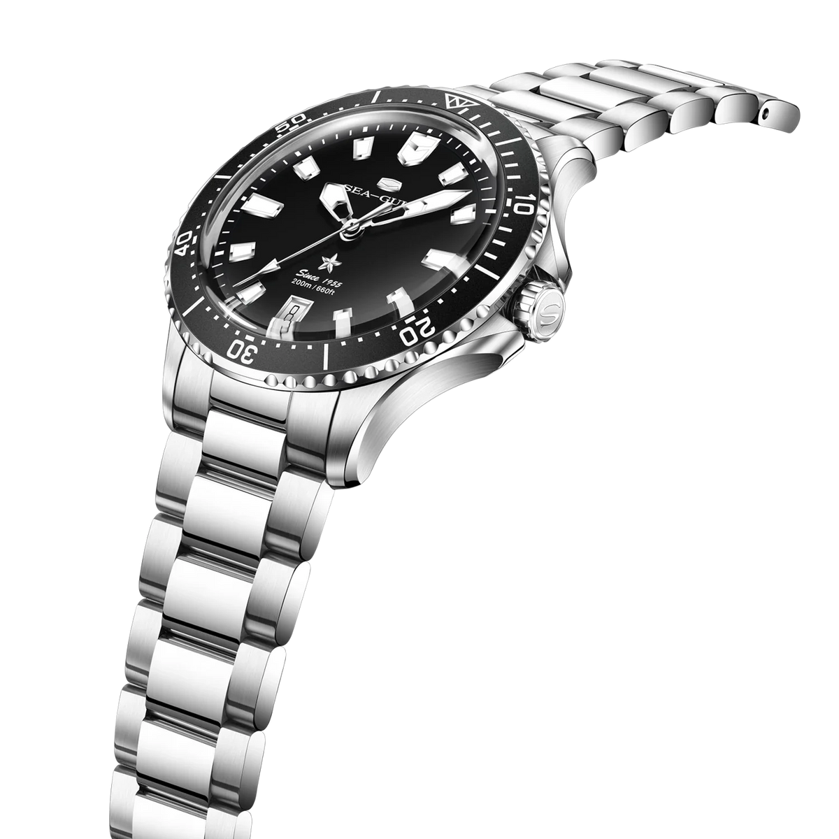 Océan 200m Métallique Dégradé Calendrier Plongée 39mm