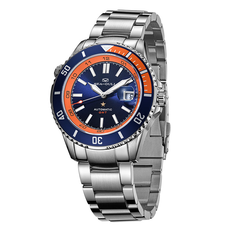 Océan 200m Étanche GMT Plongée 43.5mm