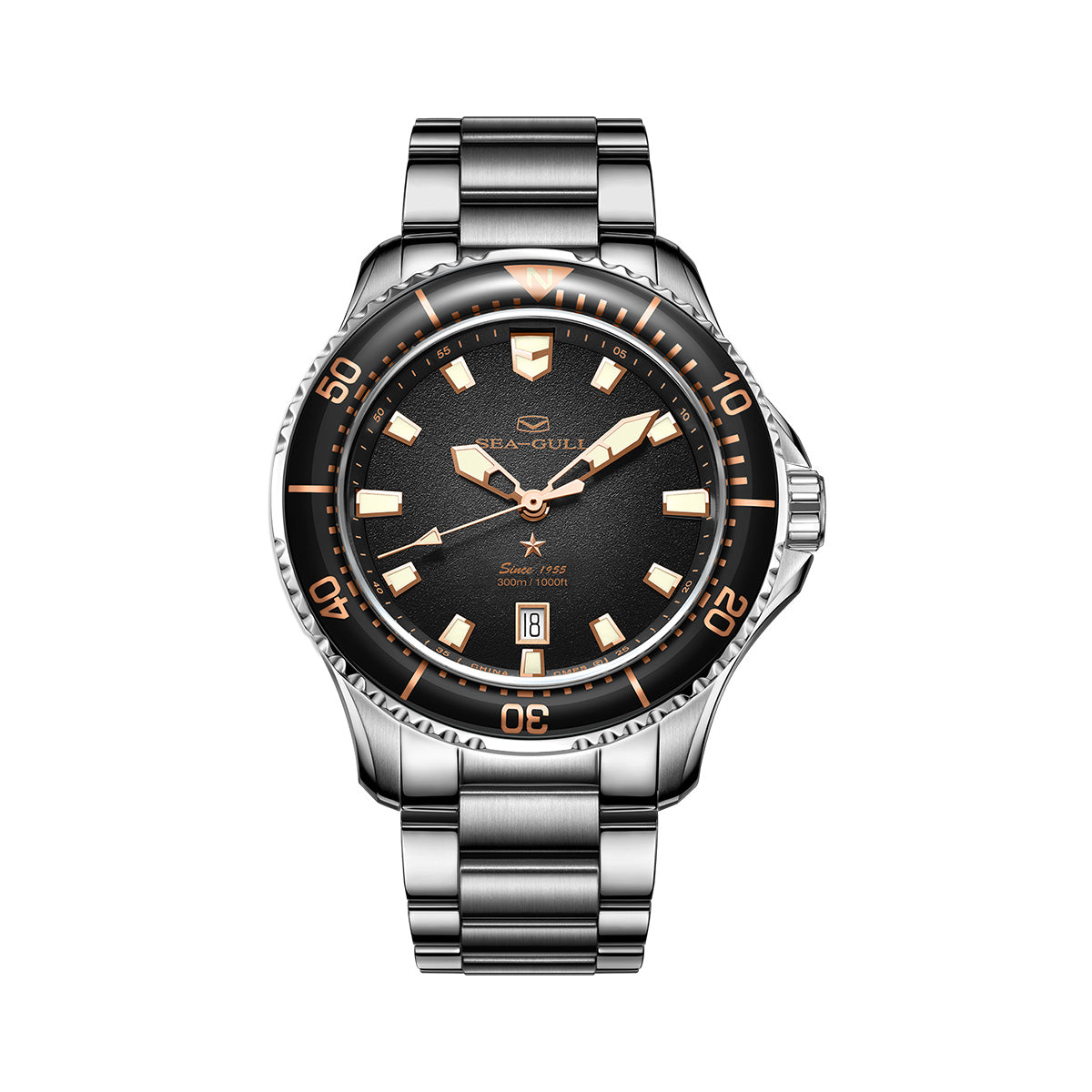 Océan Pro 300m Étanche Plongée 44mm