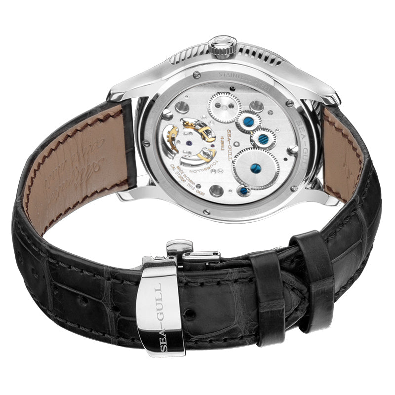 Patrimoine Décentré Tourbillon Fond Transparent 41mm