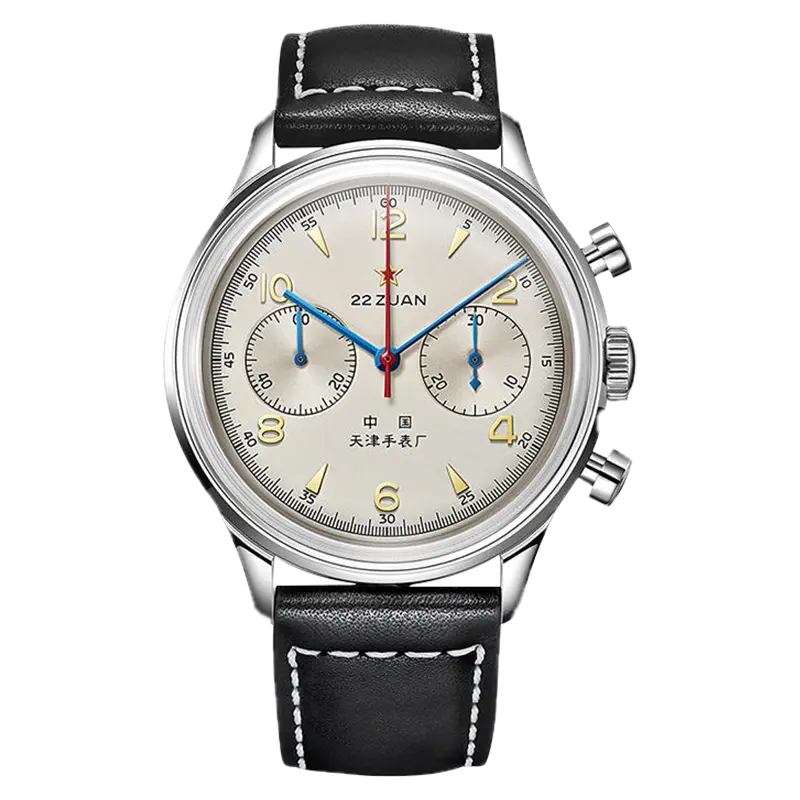 Sea-Gull - 1963 Réédition Édition Times – Chronographe Pilote Vintage 40 mm