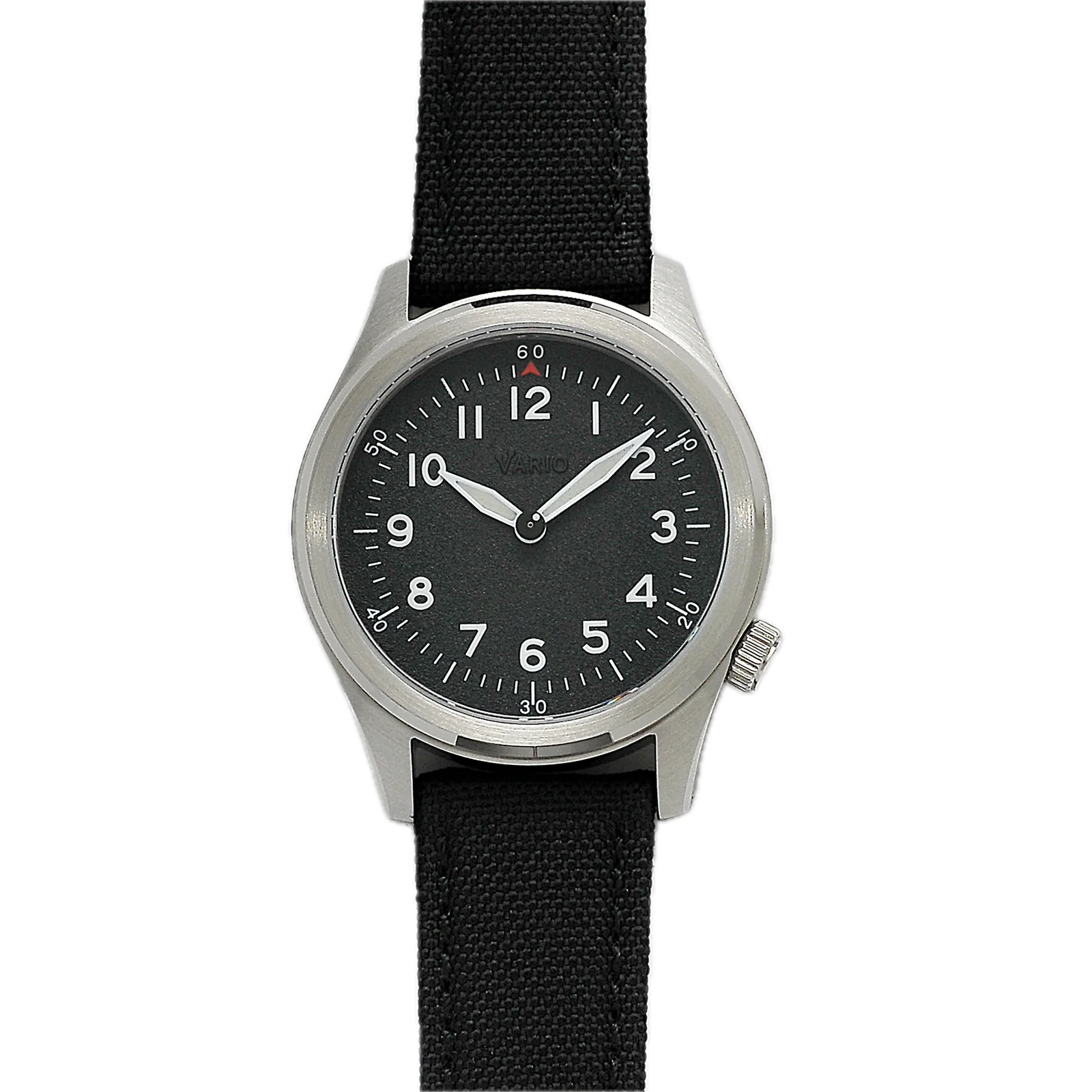 Vario 1945 A-11S Raven Black Solar Quartz Field Watch