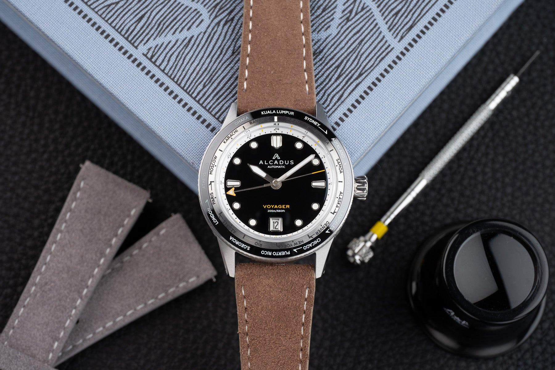 Alcadus Voyager Worldtimer GMT