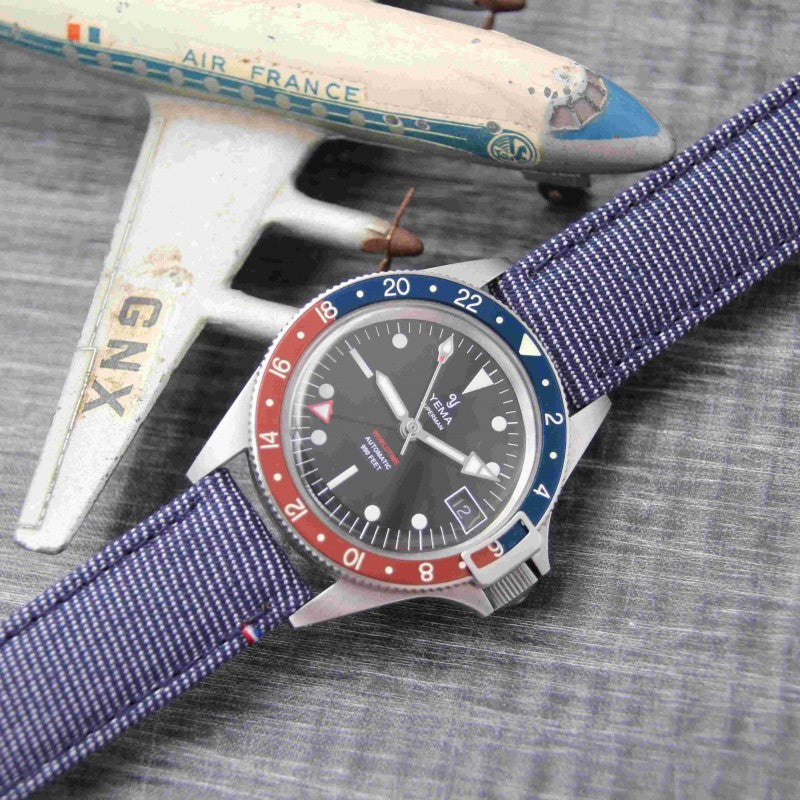 Bracelet de montre toile PORT LOUIS jean