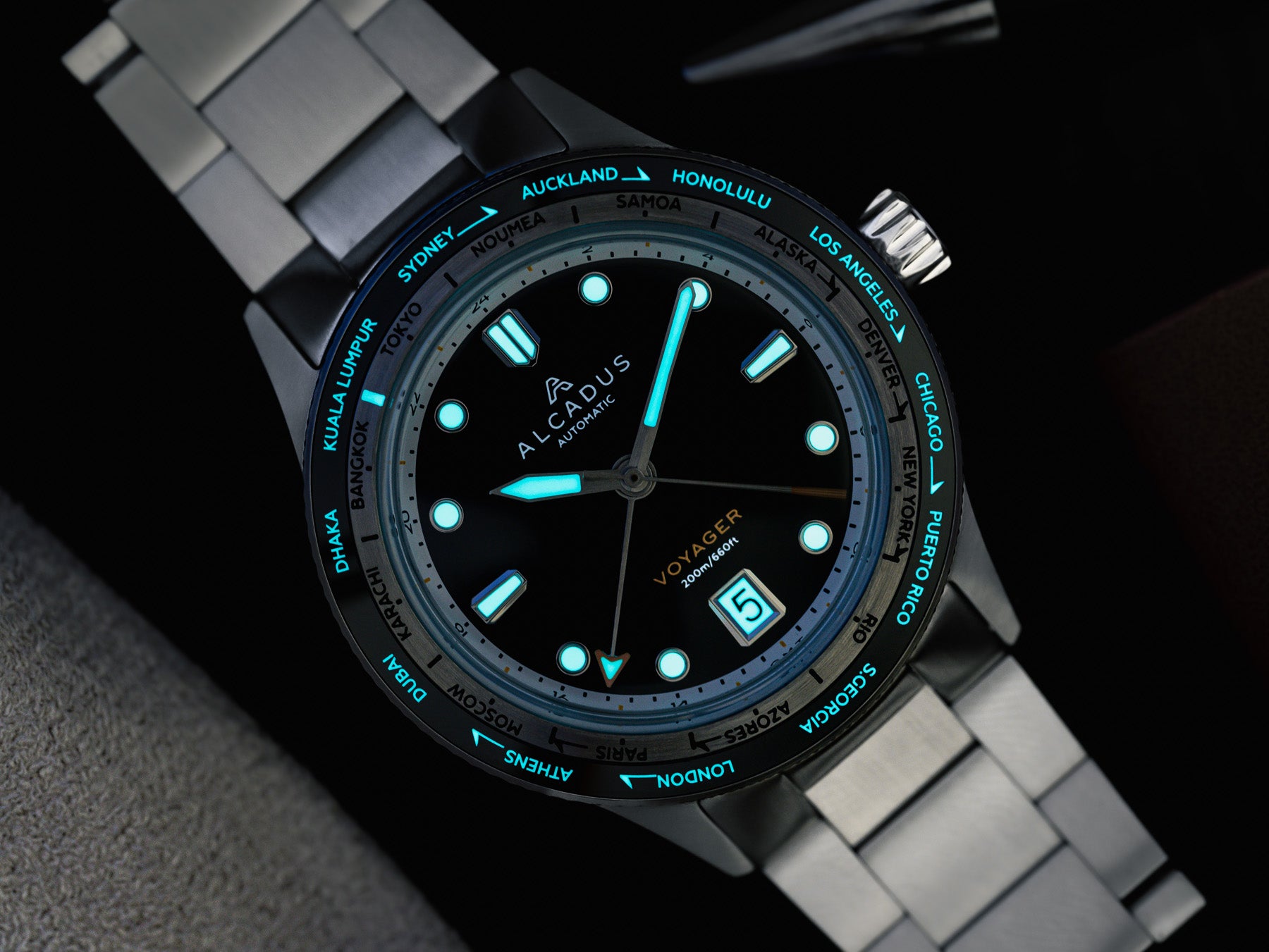 Alcadus Voyager Worldtimer GMT