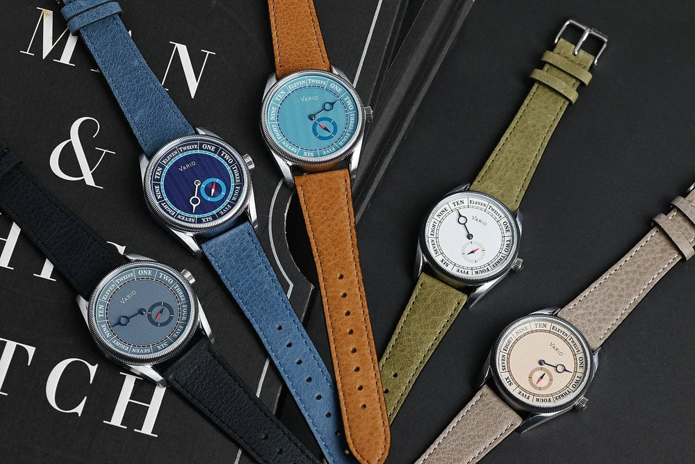 Vario NAVI Single Hand Clear Water Blue Small Seconds Compass