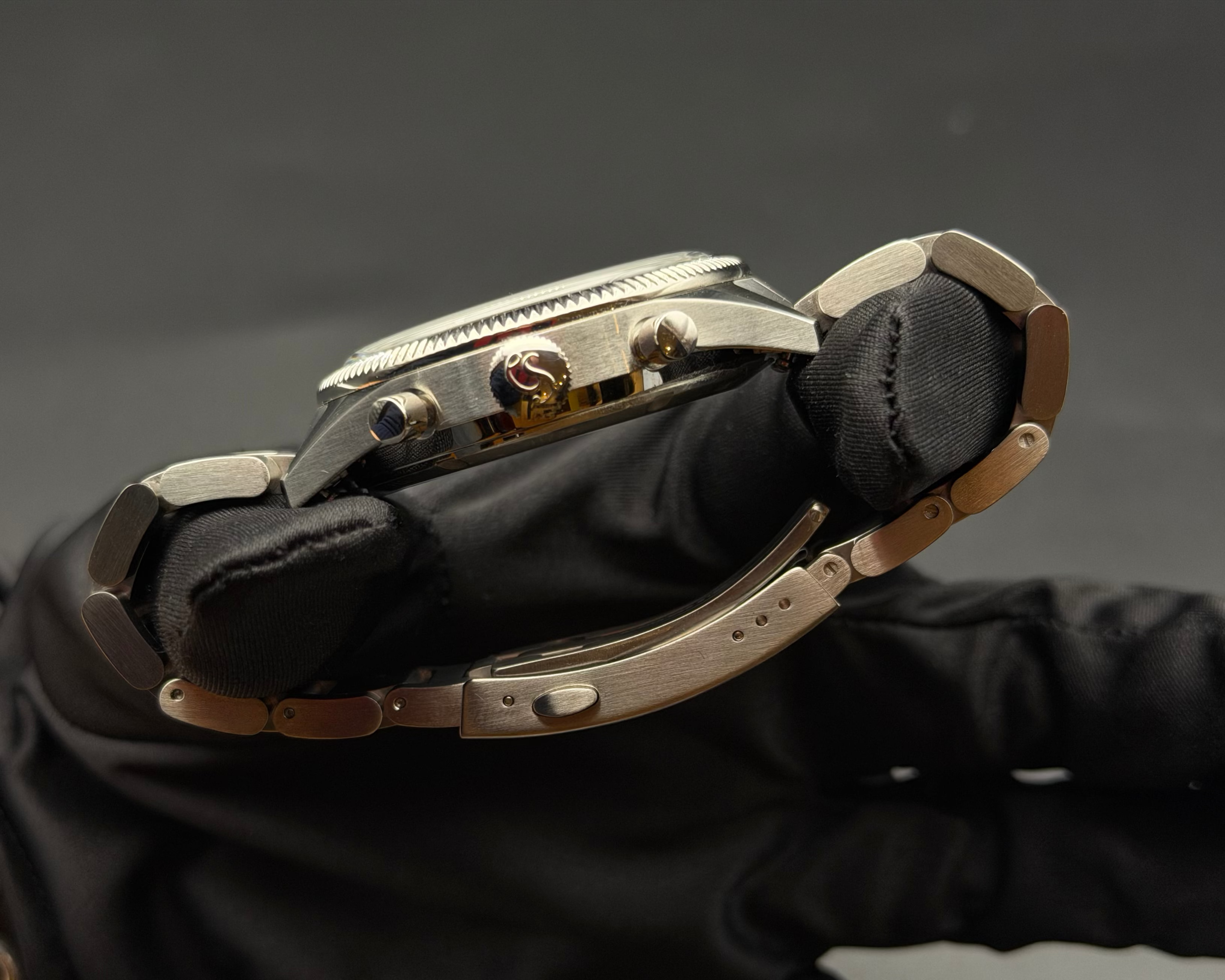 Hanhart 417 ES 1954 – Chronographe pilote 42 mm acier