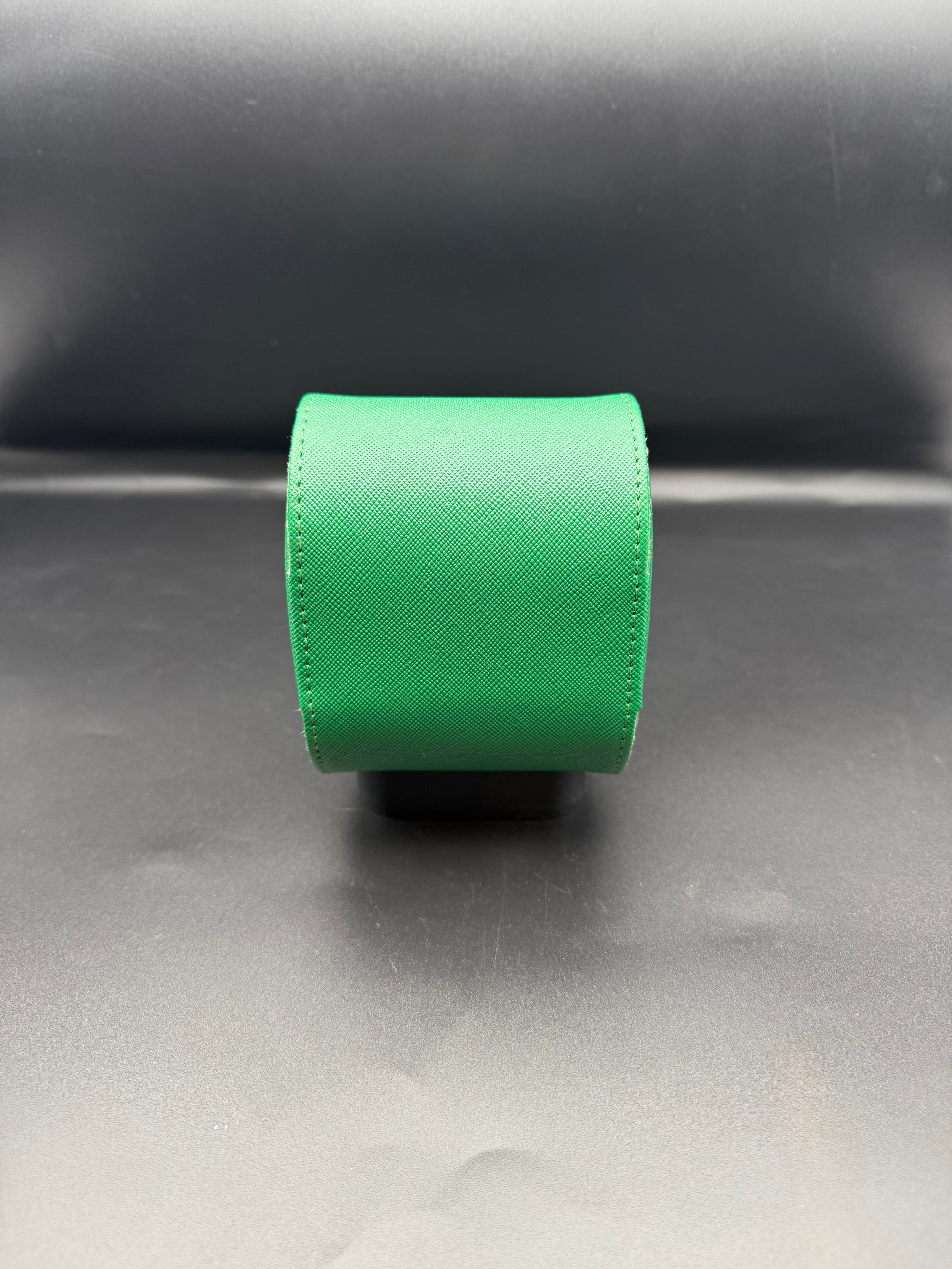 Etui montre en cuir vert