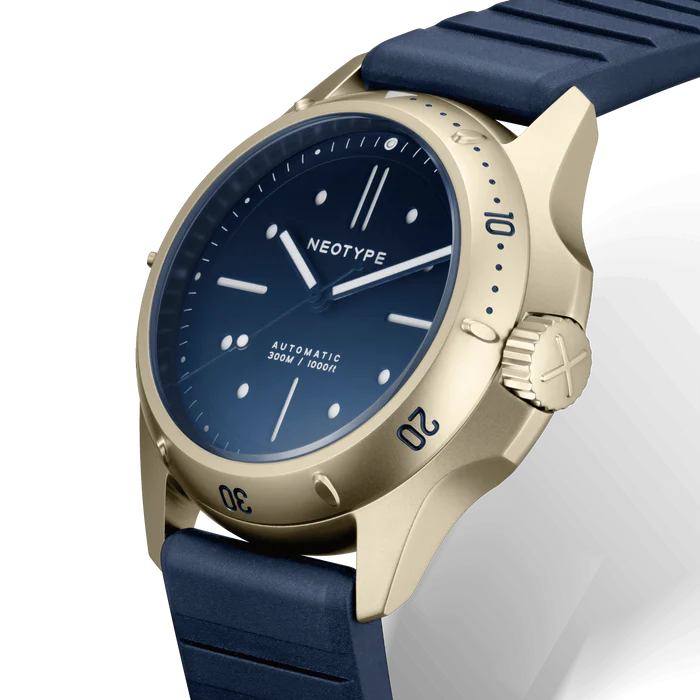 LM01 Type D Steel PVD Gold and Blue dial