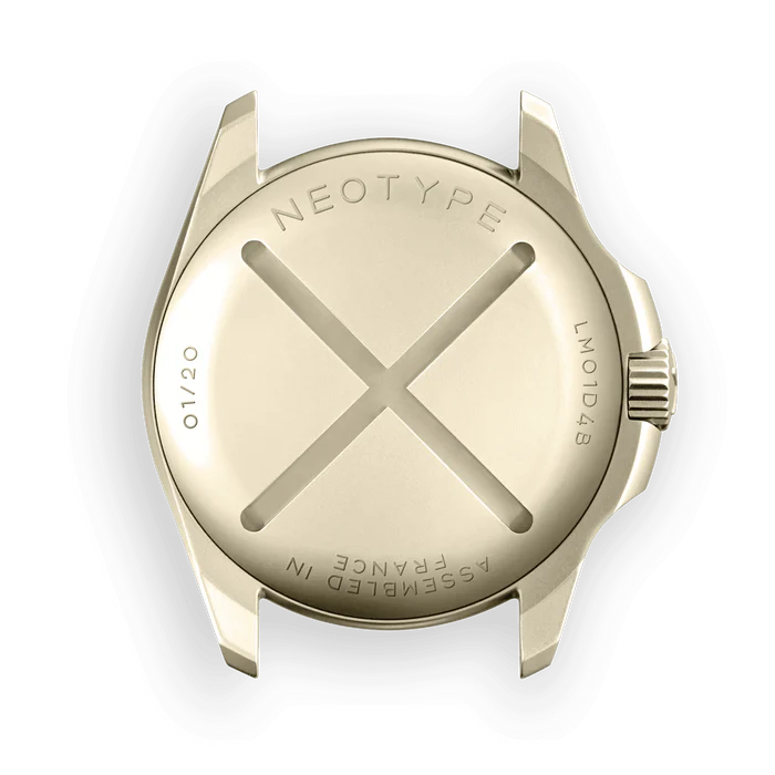 LM01 Type D Steel PVD Gold and Blue dial